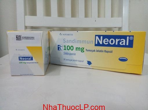 Thuốc Neoral 25mg & 100mg Ciclosporin chống thải ghép tạng (1)