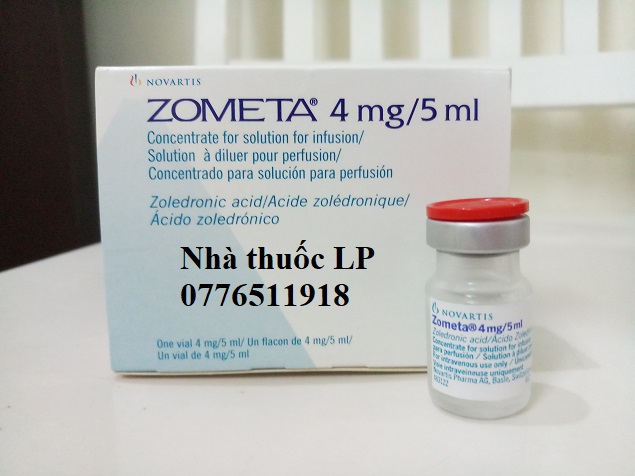 Thuốc Zometa 4mg/5ml Axit Zoledronic điều trị ung thư tủy xương (1)