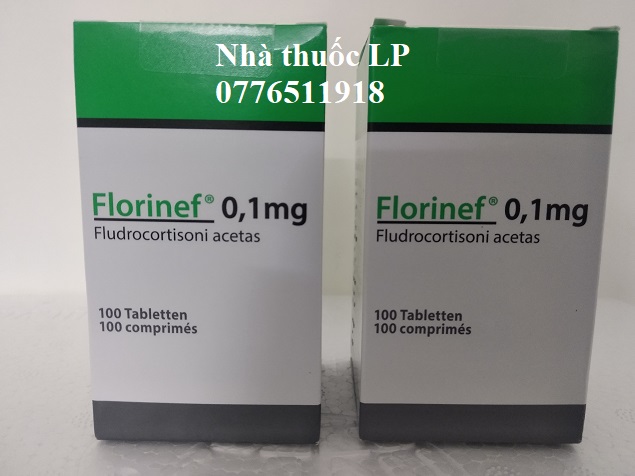 Thuốc Florinef 0.1mg Fludrocortison acetate điều trị bệnh Addison và hội chứng adrenogenital (1)