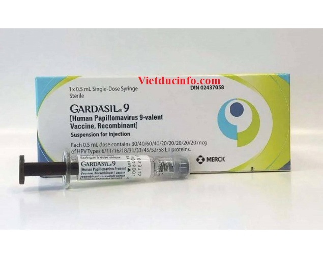 Vắc xin Gardasil 9 - Vắc xin phòng ung thư cổ tử cung